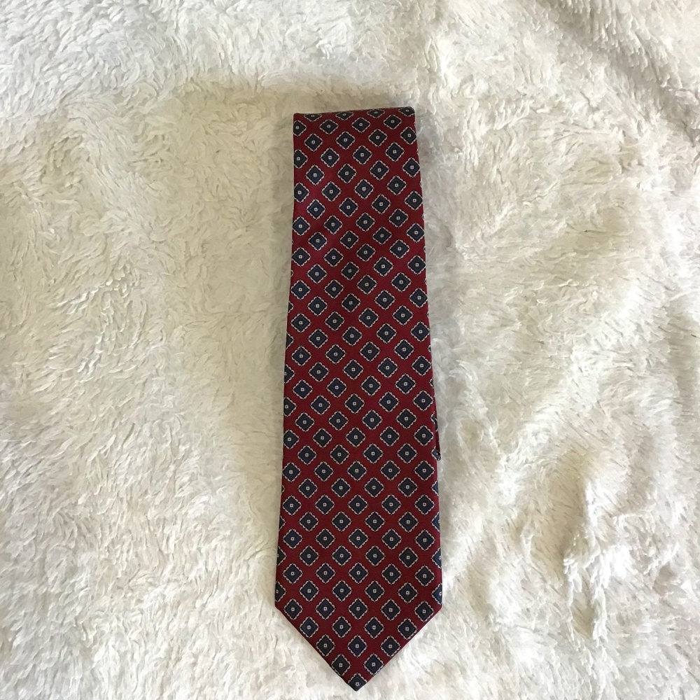 Alport & Ritchie Men Neck Tie Diamond Geometric Silk Made In USA Classic Modern